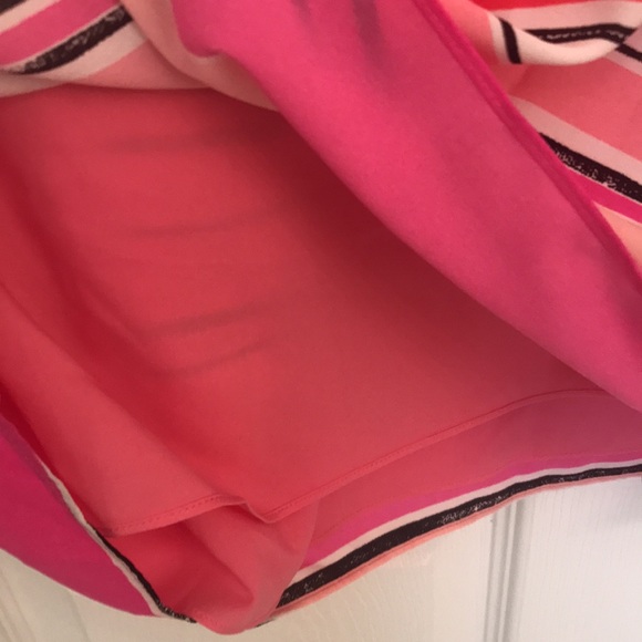 CeCe Pink,Orange Stripes Sleeveless dress NWT Sz10 - Picture 4 of 4